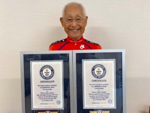 ついにギネス世界最高齢記録認定　真のアイアンマン　稲田 弘さん88歳！　　八千代市