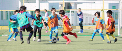 モラージュ柏×マルバ 全校合同ミニサッカー大会