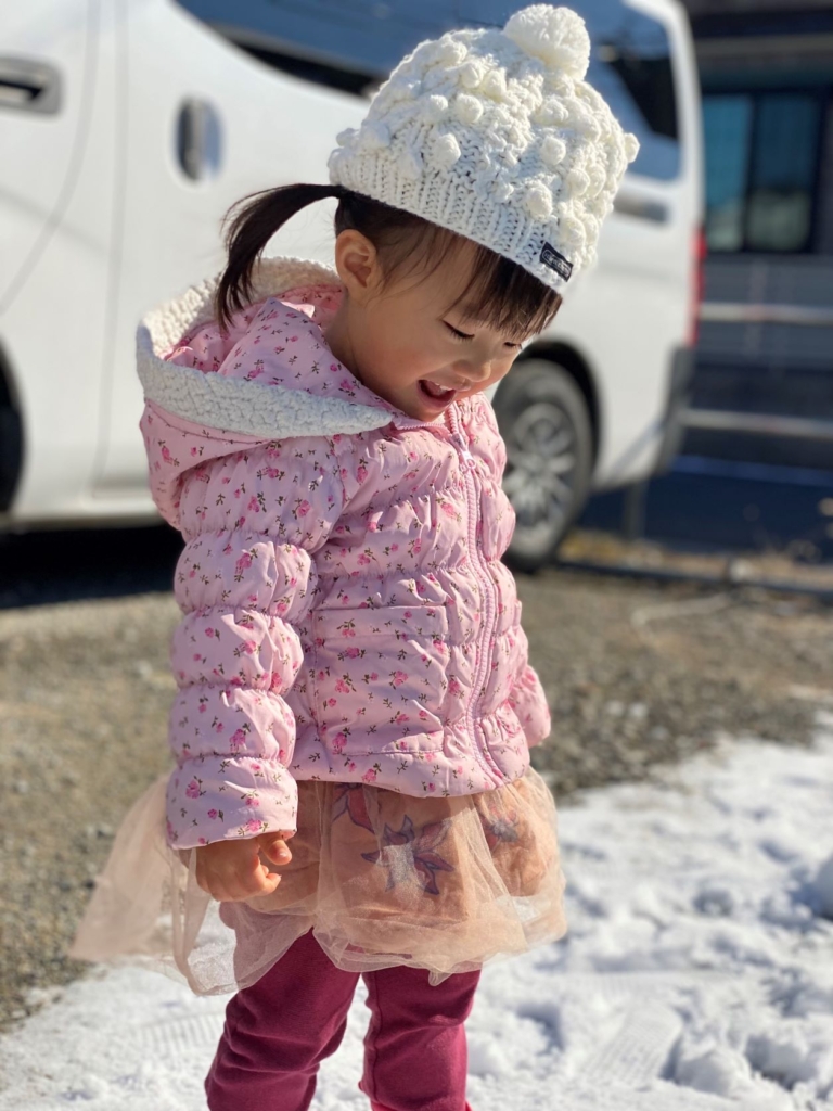 初雪、初体験。