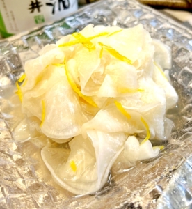 ひらひら柚子大根