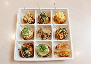 新発売！たこ福「彩り９種のたこ焼きピンチョス」