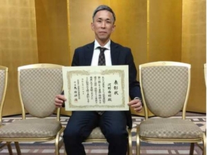 優秀技能者表彰を受賞-ポラスハウジング 河野由昭さん