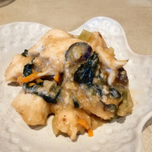 塩糀鶏の糀ごまポン酢ソテー
