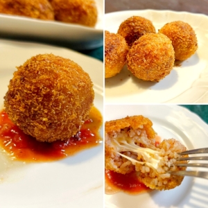 南イタリアの伝統料理『アランチーニ』（ライスコロッケ）