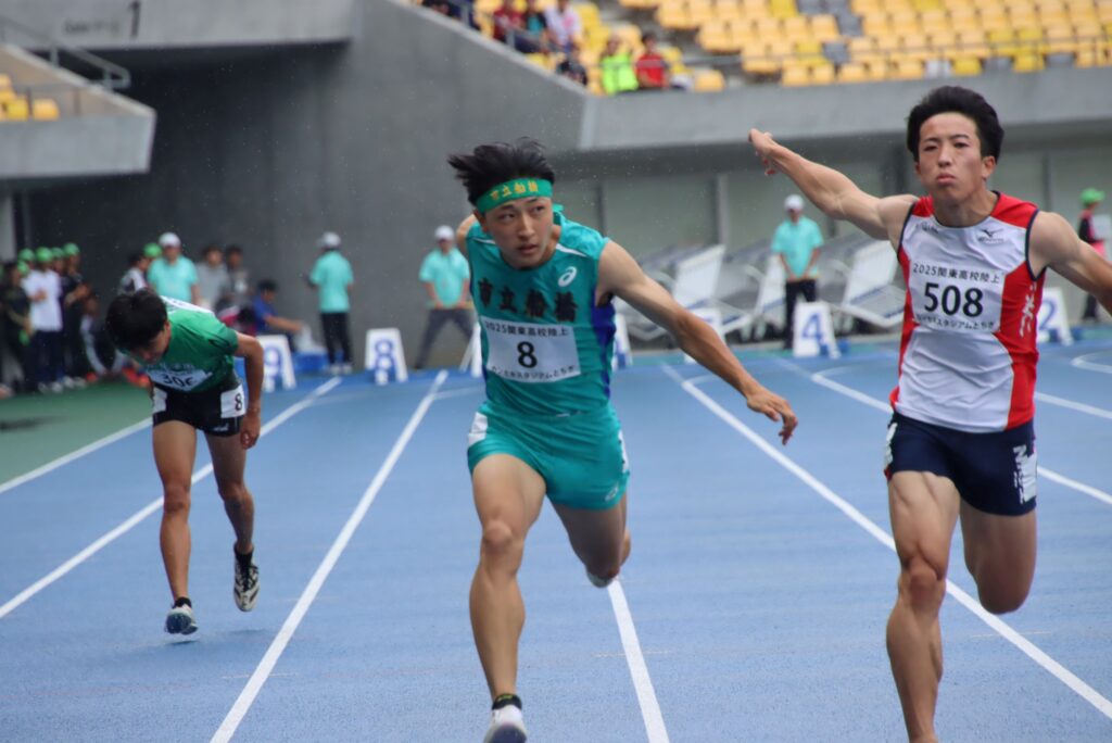 関東高等学校陸上競技大会南関東・北関東地区予選 男子100m 1位 片山瑛太さん（市立船橋高校2年）インタビュー
