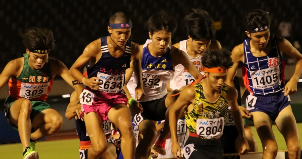 全国高校総体男子3000mSCタイムレース決勝4組 伊藤悠ノ介さん(八千代松陰高校3年)