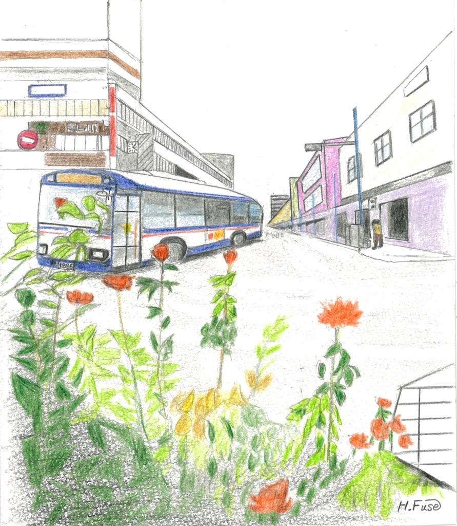 旅スケッチ　勝田台駅と八千代台駅周辺