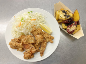 「男のめし支度」みんなの好きな鶏のから揚げと甘～い大学いも