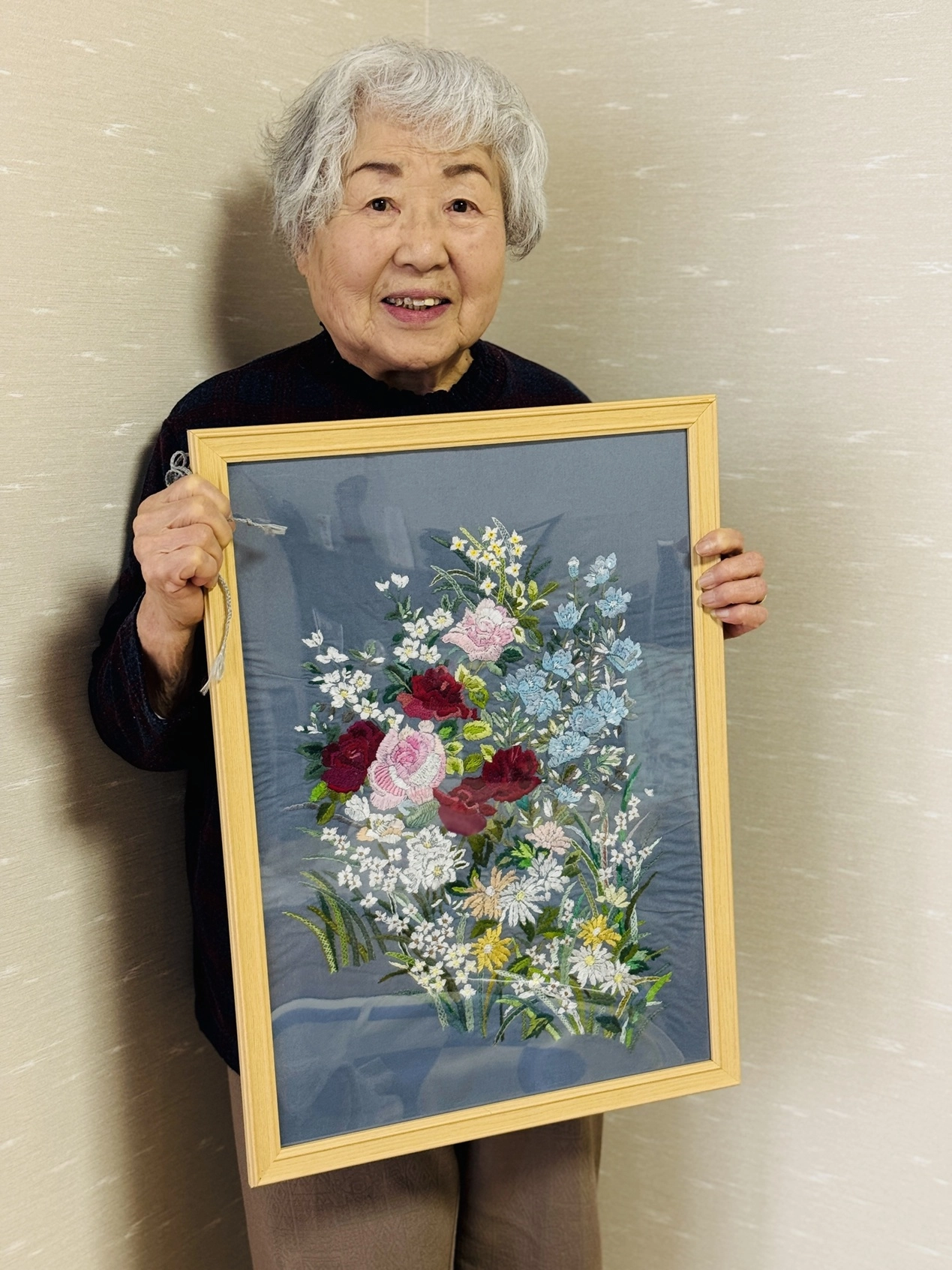 「手刺繍」で豊かに年を重ねる  山田節子さん96歳