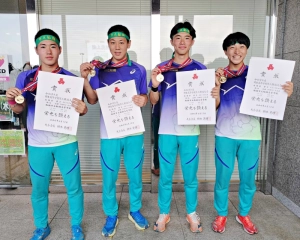 第79回全国高等学校陸上競技対校選手権大会北関東・南関東地区予選会 南関東男子4×100mR優勝 市立船橋高校インタビュー