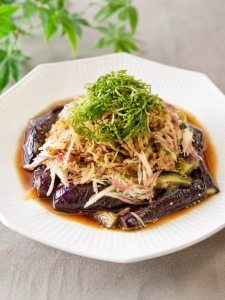 ナスと豚しゃぶのめんつゆ煮